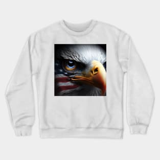 USA, Bald Eagle, America, American Flag, Crewneck Sweatshirt